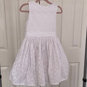Isabel Garreton White Cotton Lace Dress 6T Formal Dress Wedding Flower Girl